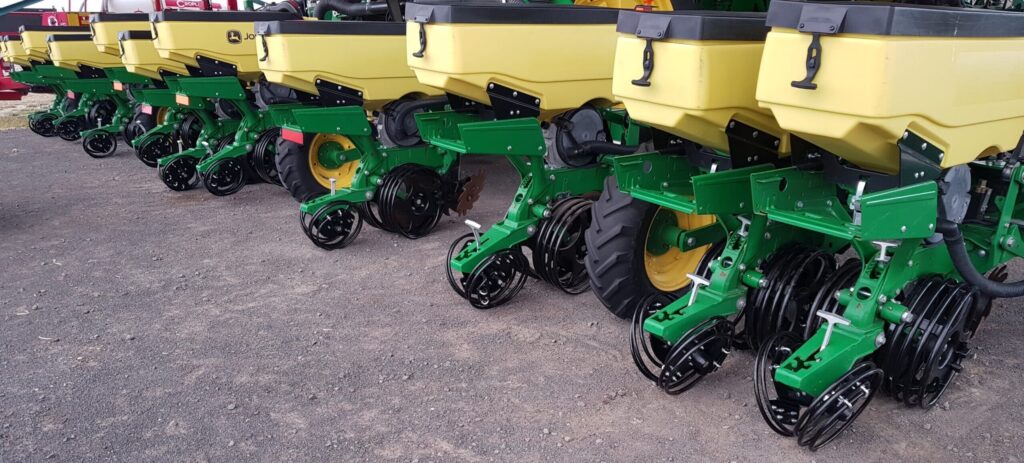 John Deere Maxemerge Planter with Rubber Depth Gauge Wheels