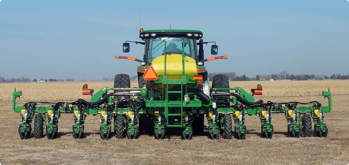 John Deere Maxemerge Planter with Rubber Depth Gauge Wheels